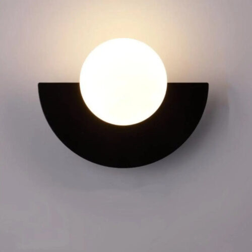applique-murale-couleur-moderne-noir-semi-circulaire-mur-630 Applique Murale | COULEUR