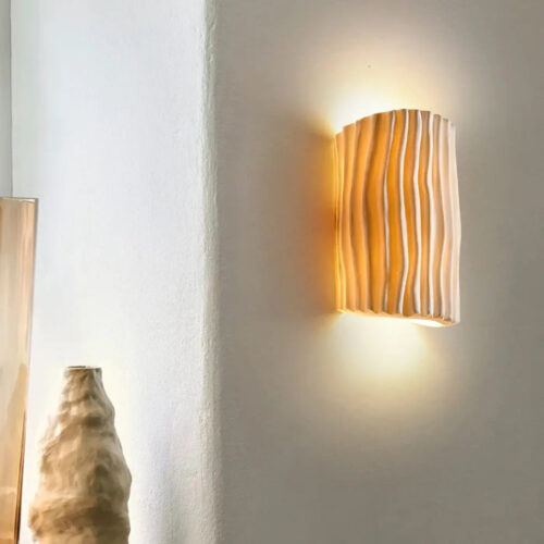 applique-murale-design-plissee-moderne-lumiere-douce-decorative-blanc-865 Applique Murale | PLIDOU