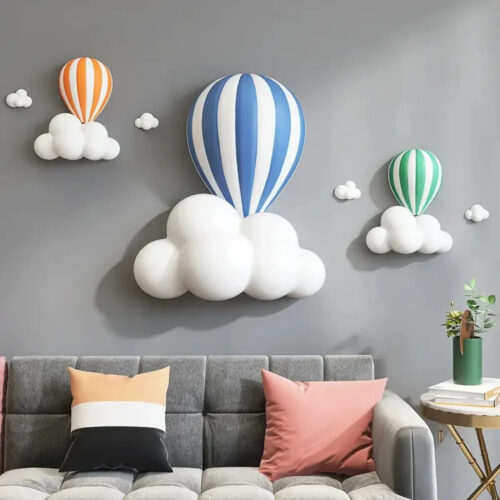 applique-murale-enfant-montgolfiere-coloree-nuages-decoratifs-trois-413 Applique Murale | MGOLFI