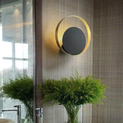 applique-murale-noir-or-circulaire-montage-mural-lor-exterieur-327 Applique Murale | ORU