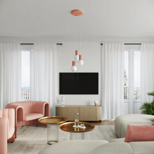 Lampe A Poser | HALO Peach