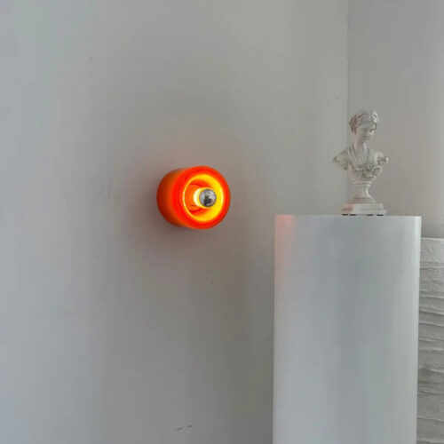 petite-applique-murale-orange-circulaire-couloir-moderne-mur-lumiere-127 Applique Murale | MARE