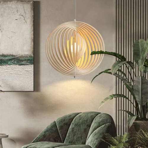 suspension-bois-ronde-ajouree-design-organique-sculptural-circulaire-451 Suspension Luminaire | MODA