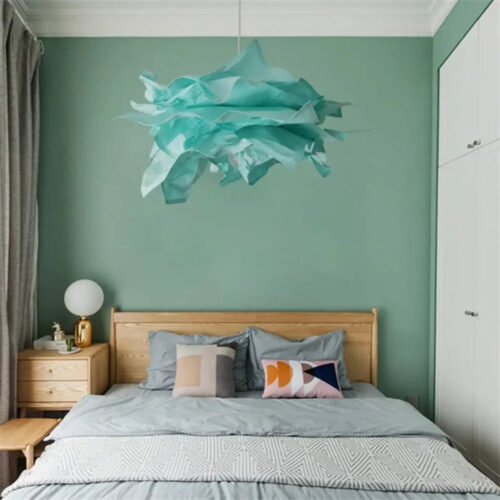 suspension-design-artistique-papier-froisse-multicolore-lustre-544 Suspension Luminaire | PERPA