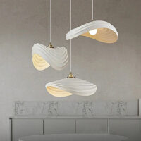suspension-design-ondulee-blanche-trio-style-organique-moderne-trois Suspension Luminaire | DOSO