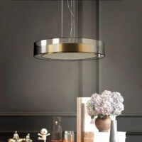 suspension-led-circulaire-design-transparent-dore-noir-moderne-forme-520 Suspension Luminaire | CELED