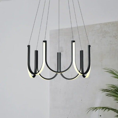suspension-led-design-moderne-noire-bras-lumineux-minimalistes-noir-133 Suspension Luminaire | DRIVER