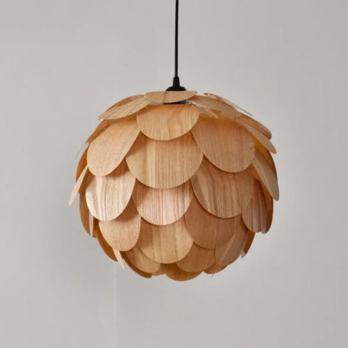 suspension-luminaire-bois-style-design-organique-spherique-forme-693 Suspension Luminaire | DAIRUTYS