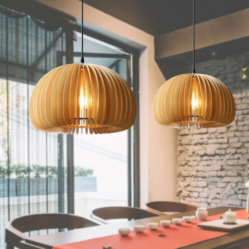 suspension-luminaire-cocoon-forme-demi-sphere-bois-pendentif-lumieres-843 Suspension Luminaire | FACO