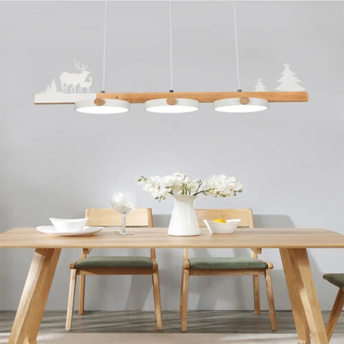 suspension-luminaire-design-bois-decor-nature-moderne-trois-abat-jours-256 Suspension Luminaire | MODERI