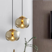 suspension-luminaire-design-boule-verre-dore-noir-suspensions-teinte-747 Suspension Luminaire | DINAH