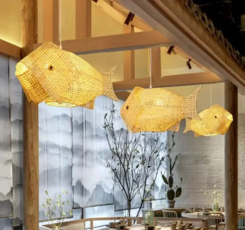 suspension-luminaire-design-poisson-osier-naturel-pendentifs-forme-197 Suspension Luminaire | CARPE