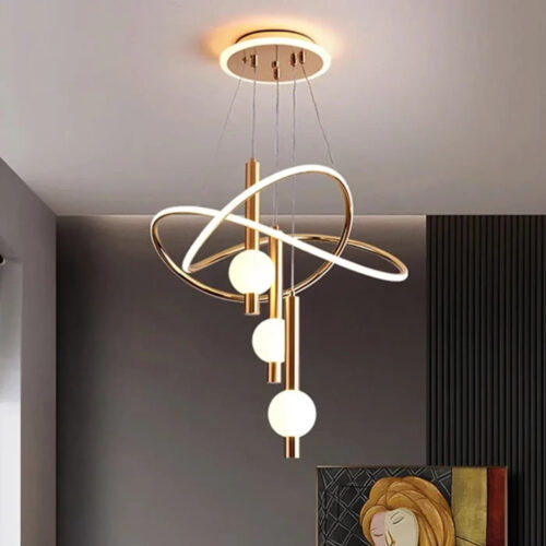 suspension-luminaire-led-salle-manger-dore-noir-blanc-moderne-lor-707 Suspension Luminaire | MEDO