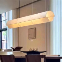 suspension-luminaire-moderne-tissu-style-epure-cylindrique-lueur-douce-856 Suspension Luminaire | MOTIS