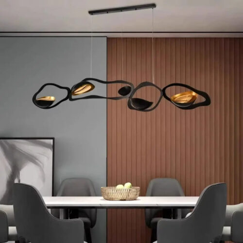 suspension-luminaire-noir-dore-inspire-science-fiction-moderne-lor-241 Suspension Luminaire | FOCI