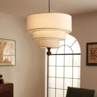 suspension-luminaire-style-japandi-tissu-detail-bois-lampe-pendentif-427 Suspension Luminaire | KYOTO