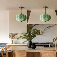 suspension-luminaire-verre-style-art-deco-finition-laiton-paire-267 Suspension Luminaire | HOMILO