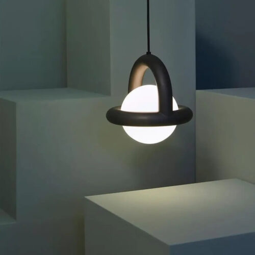 suspension-moderne-globe-led-anneau-colore-design-ludique-chic-orbe-354 Suspension Luminaire | DULO