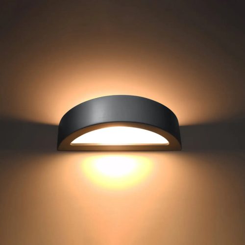 applique-murale-grise-contemporaine-demi-lune-led-eclairage-moderne-755 Applique Murale | ATINA (Gris)