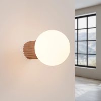 applique-murale-moka-globe-opalin-moderne-base-bois-nervure-aux-chauds-956 Applique Murale | HALO (Moka)