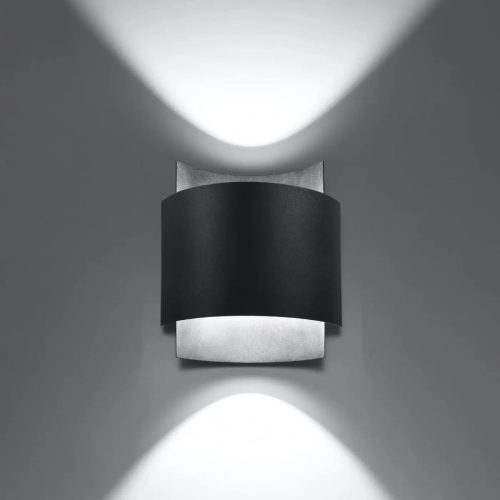 applique-murale-noire-courbe-lumineuse-style-moderne-cylindrique-887 Applique Murale | IMPAKT (Noir)