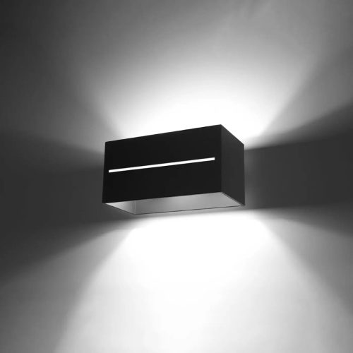 applique-murale-noire-design-rectangulaire-moderne-514 Applique Murale | LOBA MAXI (Noir)