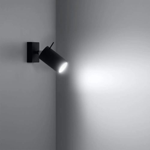 Applique Murale Un Interrupteur | RING (Noir)