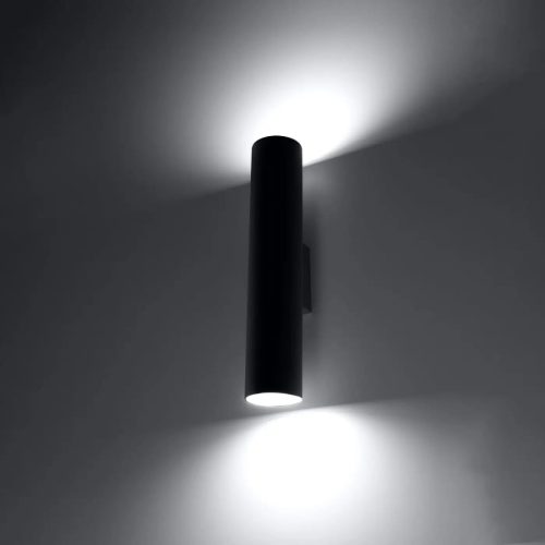 applique-murale-noire-tube-design-contemporain-cylindrique-582 Applique Murale | LAGOZ 2 (Noir)