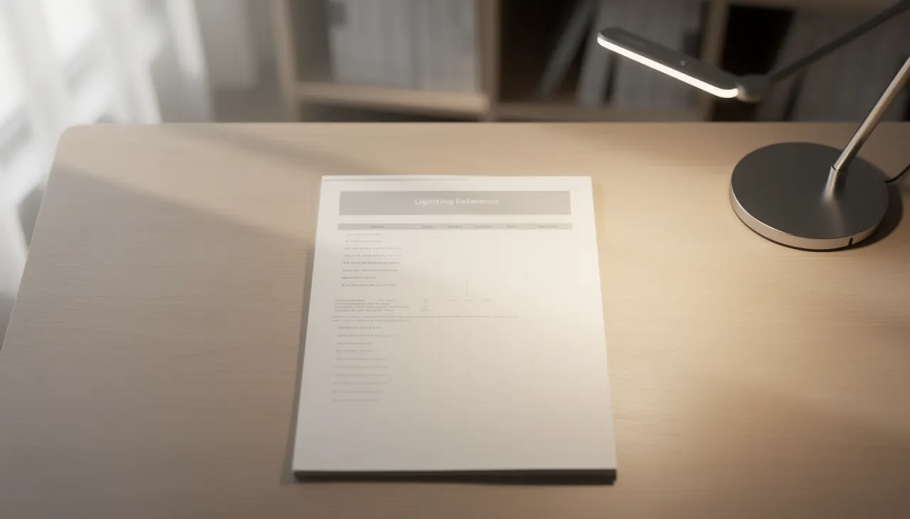 Tableau comparatif lumens par pièce