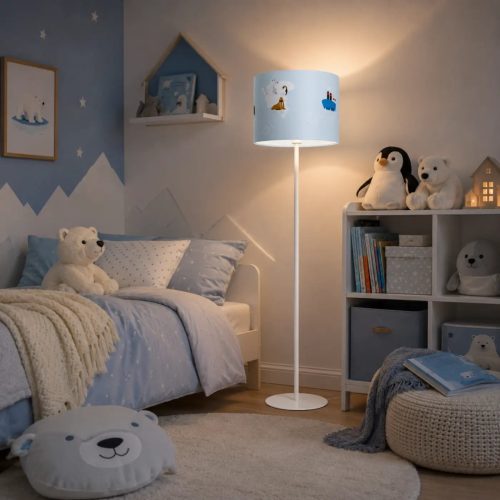 Lampadaire | SWEET DREAMS (Bleu Pastel/Blanc/Marron)