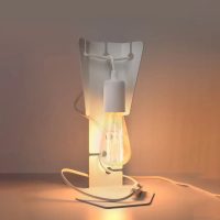 lampe-table-blanche-industrielle-ampoule-apparente-minimaliste-cadre-721 Lampe De Table | ARVY (Blanc)