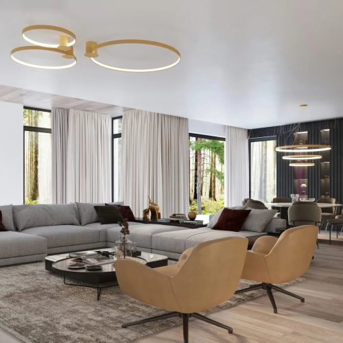 Luminaire Plafonnier | RIA 78 4000K (Doré)