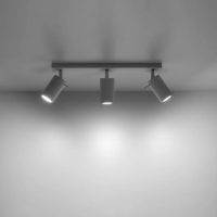 luminaire-plafonnier-blanc-3-spots-orientables-contemporain-587 Luminaire Plafonnier | RING 3 (Blanc)