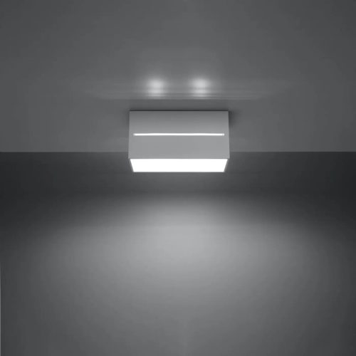luminaire-plafonnier-blanc-rectangulaire-design-epure-lumiere-plafond-463 Luminaire Plafonnier | LOBA 2 blanc
