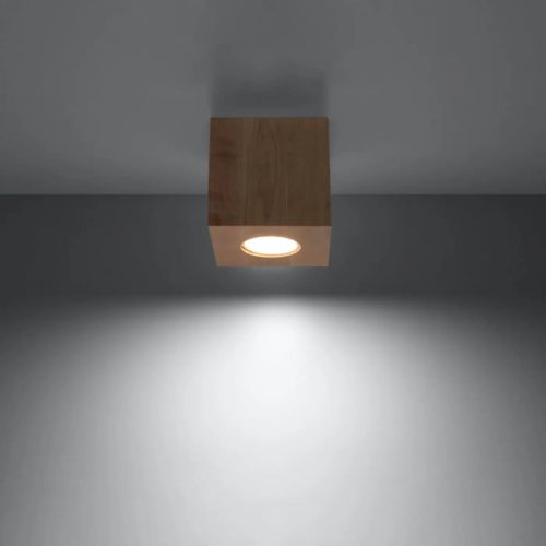 Luminaire Plafonnier | QUAD 1 (Bois Naturel)