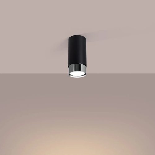 Luminaire Plafonnier | NERO 12,5 (Noir/Chrome)