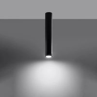 luminaire-plafonnier-cylindrique-noir-design-minimaliste-lampe-494 Luminaire Plafonnier | LAGOZ 40 (Noir)