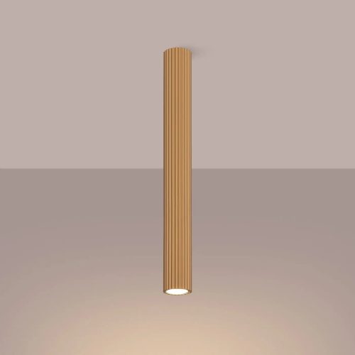 luminaire-plafonnier-cylindrique-or-style-cannele-chic-elegante-lampe-752 Luminaire Plafonnier | KARVON 60 (Or)