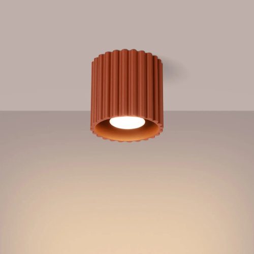 Luminaire Plafonnier | AURA 1 (Rouge Ochra)