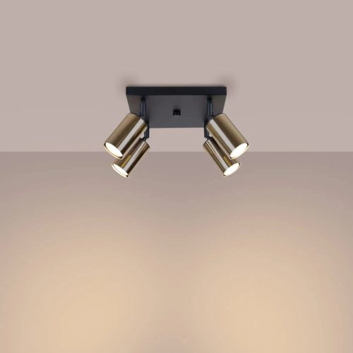 Luminaire Plafonnier | WYNX 4 (Noir/Doré)