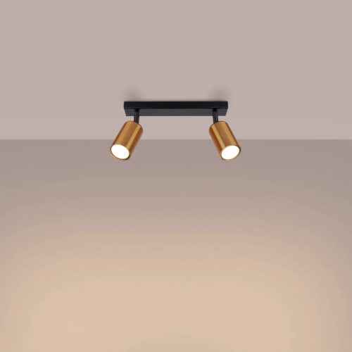 Luminaire Plafonnier | WYNX 2 (Noir/Cooper)