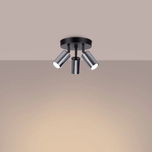 Luminaire Plafonnier | WYNX 3P (Noir/Chrome)