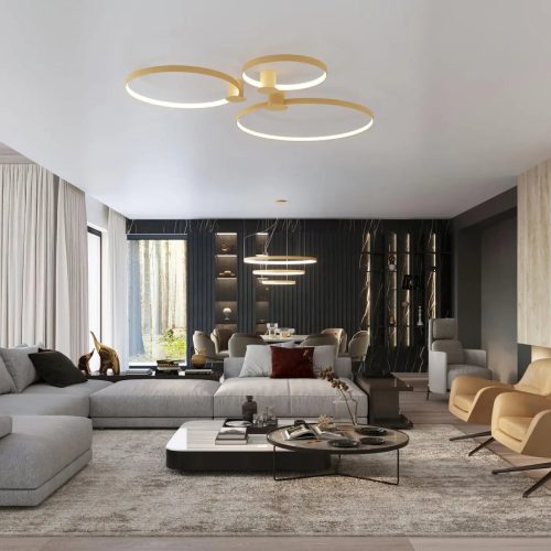 Luminaire Plafonnier | RIA 110 4000K (Doré)