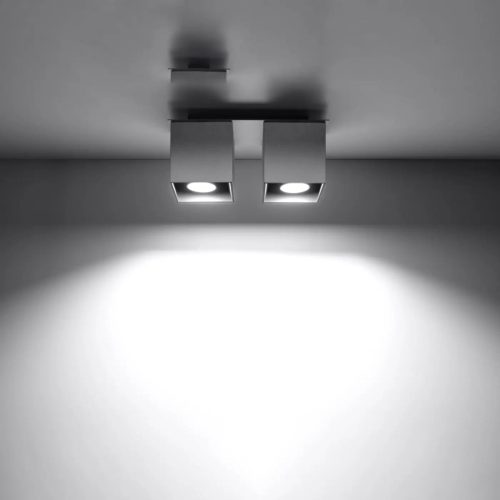 Luminaire Plafonnier | QUAD 2 (Gris)