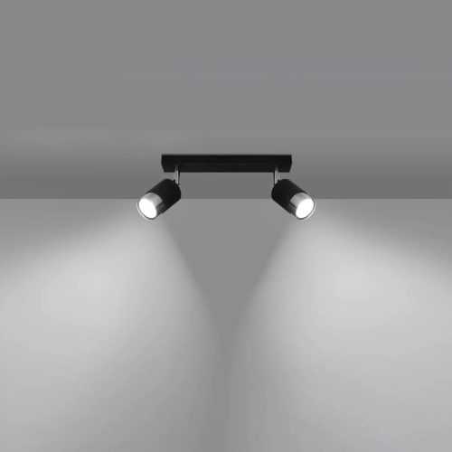 Luminaire Plafonnier | NERO 2 (Noir/Chrome)