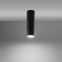 luminaire-plafonnier-noir-cylindre-design-minimaliste-cylindrique-961 Luminaire Plafonnier | LAGOZ 20 (Noir)