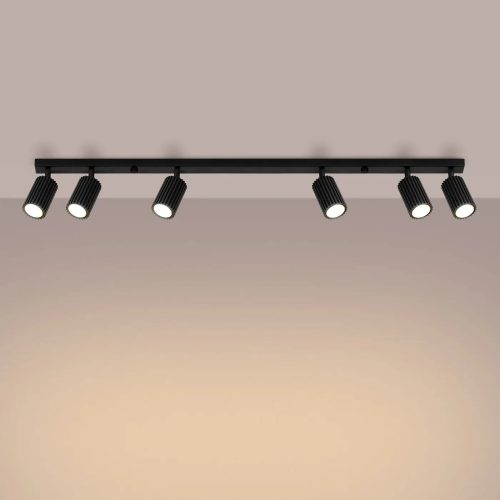 Luminaire Plafonnier | KARVON 6L (Noir)