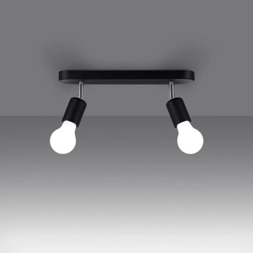 luminaire-plafonnier-noir-spot-double-design-minimaliste-projecteur-119 Luminaire Plafonnier | FORNAS 2 (Noir)