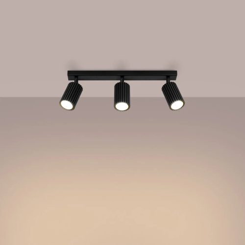 Luminaire Plafonnier | KARVON 3L (Noir)