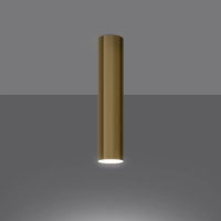 luminaire-plafonnier-or-cylindre-style-contemporain-suspension-laiton-178 Luminaire Plafonnier | LAGOZ 30 (Or Poli)